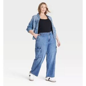 Ava & Viv Denim Jean Jacket Size 1XL